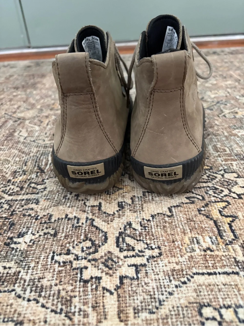 Sorel women’s Out N About Plus Duck Boots in brown, size 9